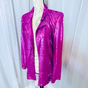 Size small Pink Sequin Blazer-Jacket